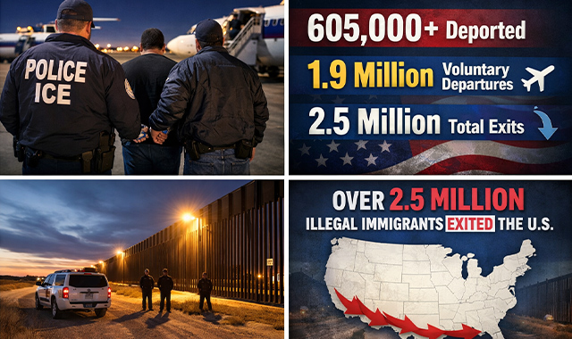 Thanks to President Trump and Secretary Noem, More than 2.5 Million Illegal Aliens Left the U.S.